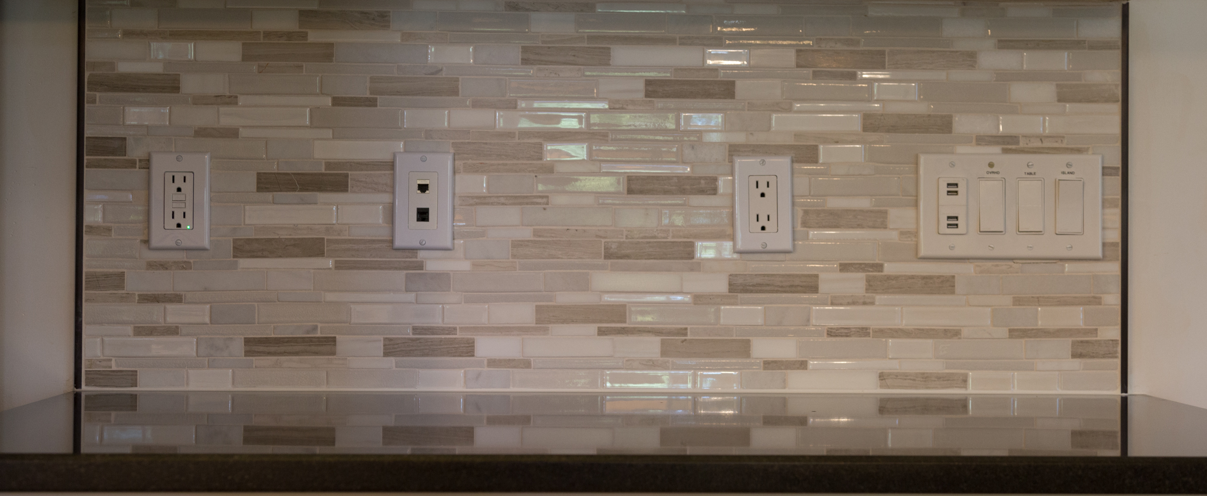 Finished tile installation